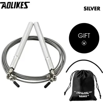 Švihadlo Rychlostní švihadlo Aolikes pro crossfit a box | fitness švihadlo, sportovní pomůcka - 3202 – Stříbro