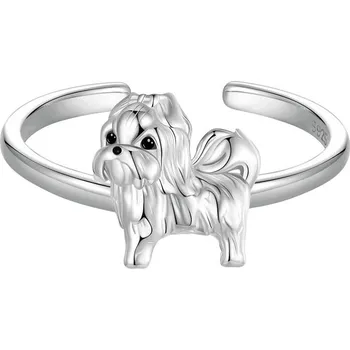 Prsten Stříbrný nastavitelný prsten se zvířecím motivem | prsten, šperk - SCR1073-E