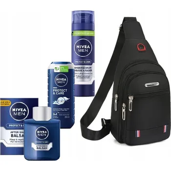 Kosmetická sada Kosmetická sada NIVEA Men Protect & Care s pánskou ledvinkou 0,870 kg