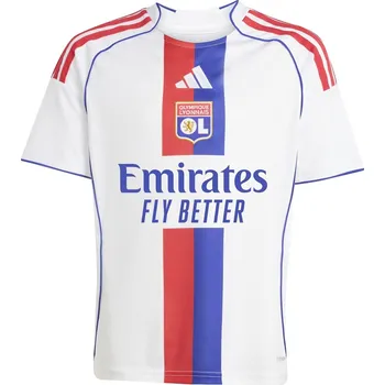 Chlapecké kraťasy Olympique Lyonnais adidas White 4332482 9-10 Years