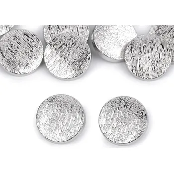 Knoflík Kovový knoflík velikost 28", 36", velké, 7 (36") nikl