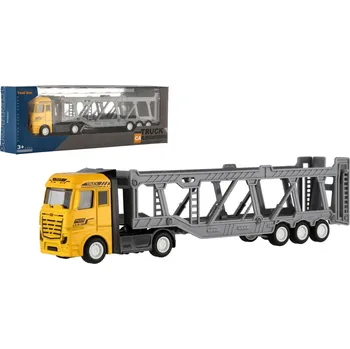 autíčko Teddies Auto kamion přepravník plast 22cm na volný chod v krabičce 26x9x4cm