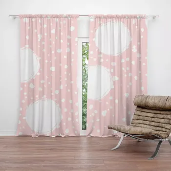 Závěs Sablio Závěs Bílé fleky: 2ks 140x250cm