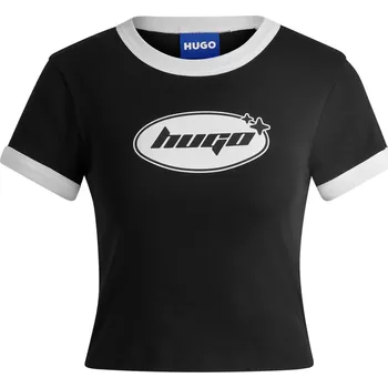 Dámská móda Tričko Hugo Black 8681573 XS