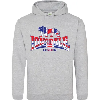 Pánské oblečení Mikina Lonsdale Grey 1 379149 2XL