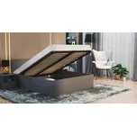 Manželská postel PANAMA 140x200 se zdvižným roštem ŠEDÁ