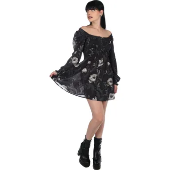 Dámské šaty šaty dámské KILLSTAR - Ivory's Chorus - Black/Ivory - XXL