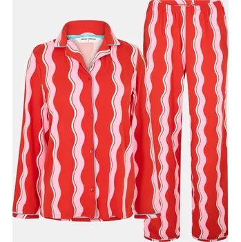 Dámské pyžamo Urban Threads Pink Squiggles 2754778 14 (L)