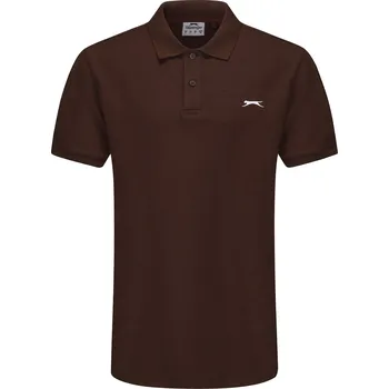 Pánské tričko Tričko Slazenger Chocolate Brown 694051 M