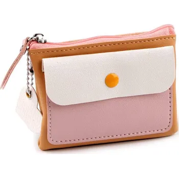 Peněženka / mini kabelka / klíčenka 8x10 cm - 3 béžová velbloudí