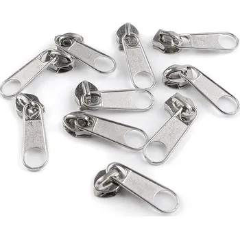 Zip Jezdec ke spirálovým zipům No 5, malé, nikl