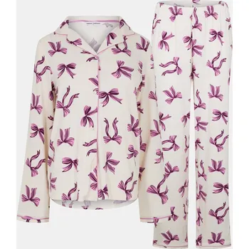 Dámské pyžamo Urban Threads Purple Bows 7738172 8 (XS)