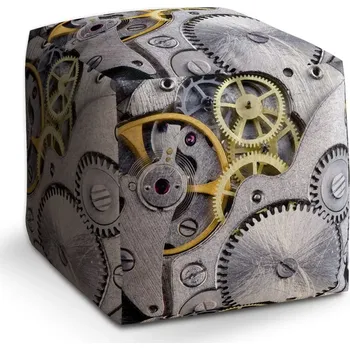 Taburet Sablio Taburet Cube Hodinový strojek: 40x40x40 cm