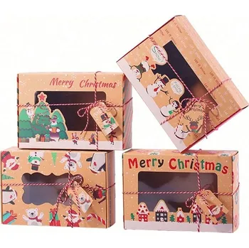 Vánoční dekorace Krabička Cake Land papír