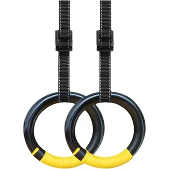 Gymnastické závěsné kruhy s popruhy | fitness vybavení 2 ks - Pro dospělé , Složené 2m