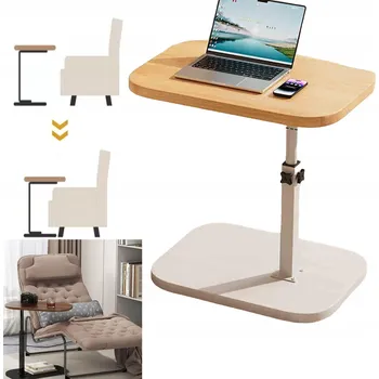 Konferenční stolek NASTAVITELNÝ ODSTRANNÝ POMOCNÝ STOLEK K POHOVCE / KONFERENČNÍ STOLEK PRO NOTEBOOK DO OBÝVACÍHO POKOJE