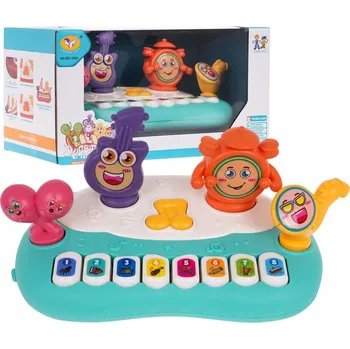 Hračka pro nejmenší Pianko pro nejmenší se zvuky nástrojů Keyboardzik 885-182A