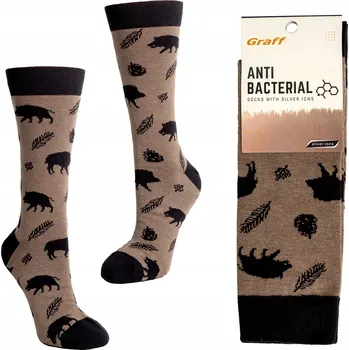 Pánské ponožky ANTIBAKTERIÁLNÍ PONOŽKY GRAFF 066 -43-46