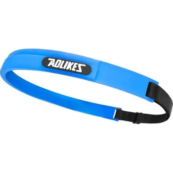 Sportovní čelenka Elastická silikonová sportovní čelenka | sportovní čelenka, potítko - Modrý