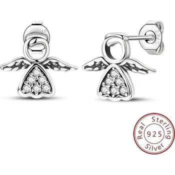 Náušnice Stříbrné kruhové náušnice se zirkonem | šperky 2 ks - JSE160