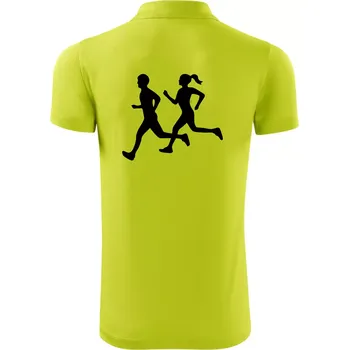 Pánská košile Bezci - žena a muž (Moňas) - Polokošile Victory sportovní (dresovina) - S ( Limetková )