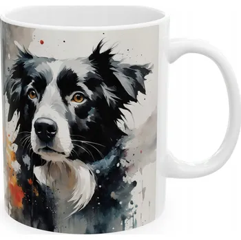 Keramický hrnek 330 ml pes, Border kolie