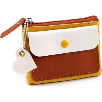 Peněženka / mini kabelka / klíčenka 8x10 cm, velké, 2 hořčicová