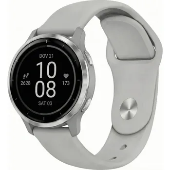 Řemínek na hodinky Řemínek e-smart24 pro Garmin 22mm šedý