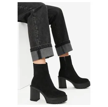 Dámské kozačky Polokozačky Nine West CEO-MAJ-01 Černá 41