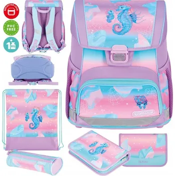 Školní batoh Sada školní aktovka školní batoh Loop Plus mořský koník Ocean Lights HERLITZ