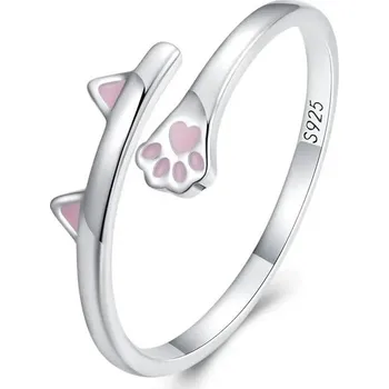 Prsten Stříbrný nastavitelný prsten se zvířecím motivem | prsten, šperk - BSR316