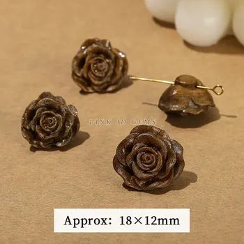 Přívěsek Přívěsek kočičí hlava ze santalového dřeva | šperky - Květ