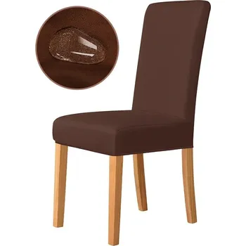 Potah na židli Elastický potah na židli voděodolný | bytové doplňky - Voděodolná káva , 1 kus