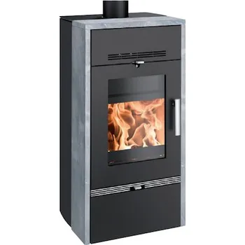 Krbová kamna HAAS+SOHN Farum TV černá/Speckstein