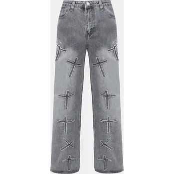 Dámské džíny Džíny I Saw It First Grey 5288793 8 (XS)