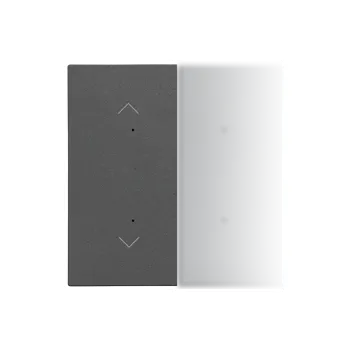 vypínač Kryt pro elektronické vypínače a ovladače, 1/2 násobný, s piktogramy pro ovládání, Simon 55 TKE21/116, grafitová