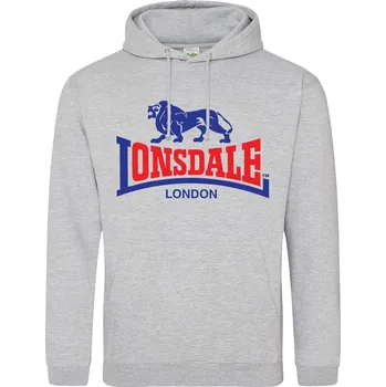 Pánské oblečení Mikina Lonsdale Grey 2 8653396 2XL