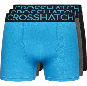 Boxerky Boxerky Crosshatch black blue 5945921 L