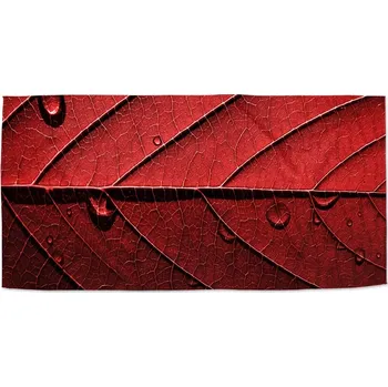 Osuška Sablio Ručník Červený list - 50x100 cm