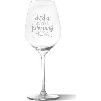 Víno Sablio Sklenička na víno Děda je můj pravý hrdina: 49 cl