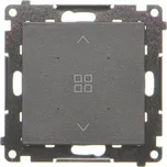 Vypínač žaluziový skupinový, pro ovládání místních spínačů TEZ1L.01/, Simon 55 TEZ1G.01/149, černá metalizovaná