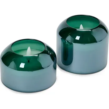 Svíčka Tchibo LED svíčky ve skle 2 ks bílá