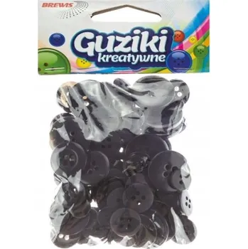 Knoflík Knoflíky Brewis GU8 černé 50 ks