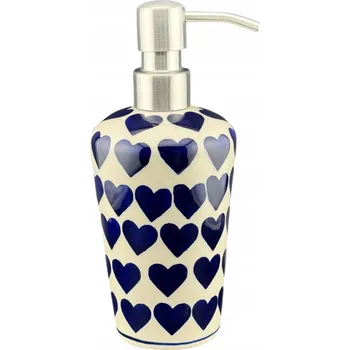Dávkovač, láhev na mýdlo Srdce 400 ml dek. SEDU Keramika Boleslav
