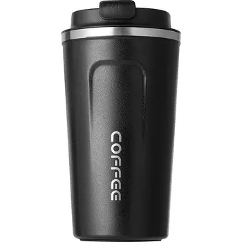 Termohrnek Nerezový cestovní termohrnek | nádobí - černá b , 351–400 ml