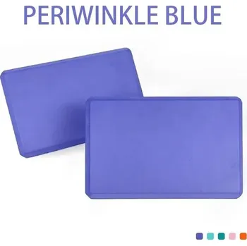 Jóga blok Eva pěnová kostka na cvičení | jóga blok, fitness kostka - Fialová modrá - 2 ks