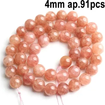 Sluneční korálky z přírodního kamene | šperky - styl 7-4mm