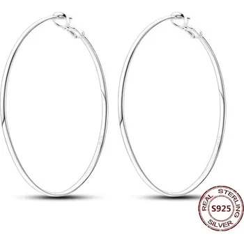 Náušnice Stříbrné kruhové náušnice se zirkonem | šperky 2 ks - JFE100