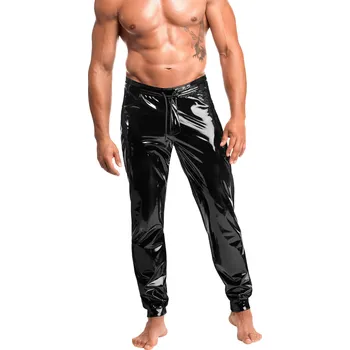 Pánské erotické prádlo Noir Handmade H093 Voltage PVC Long Pants Black Velikost L