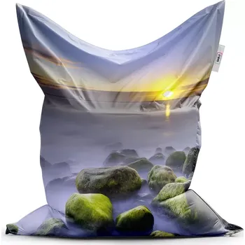 Sedací pytel Sablio Sedací vak Classic Kameny v jezeře - 150x100 cm